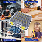 Double Side Tool Box Organizer, Hardware Storage Box, Portable Small Parts - Image 7