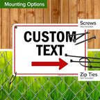 Custom Arrow, Custom Directional Sign, Right Arrow, 7x10 Inches, Rust Free .040 - Image 5