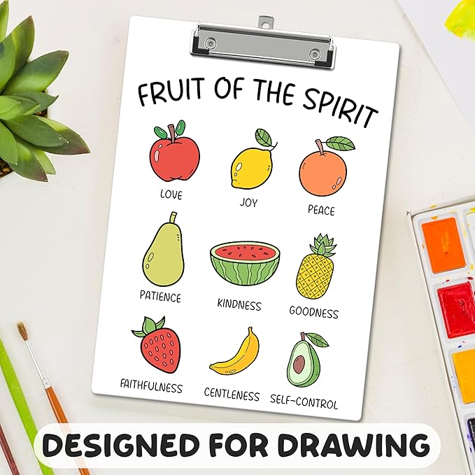 APIILVPQ Fruits Clipboard，Bible Verse Clipboards - Image 6