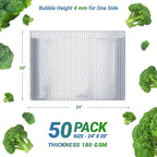 Amiff Silver Thermal Bubble Mailer, 24 x 20 Inches. 50 Pack Metallic Bubble - Image 2