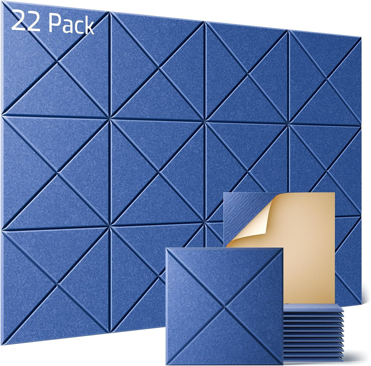 Sonicism 22 Pack X-Lined Acoustic Panels