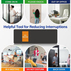 Office Door Signs with 6 Printed Status Options – Do Not Disturb, Out of Office - Image 8