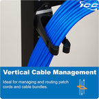 ICC 1.25” Plastic Cable Management Ring, Rack or Wall Mount - Image 4