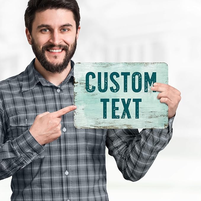 Custom Sign, Custom Street Sign, 11 Font Colors, 13 Font Styles, 4 Hole Options - Image 2