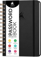 Clever Fox Password Book Spiral – Internet Address & Password Organizer by CleverFox