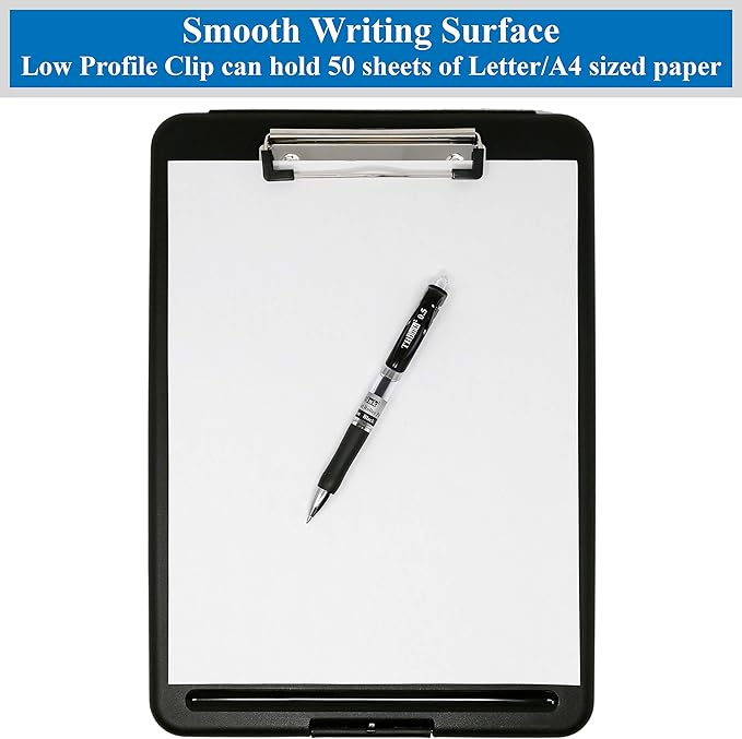 Think2Master Black Plastic Storage Clipboard. | 25% Heavier & 25% Sturdier| - Image 4