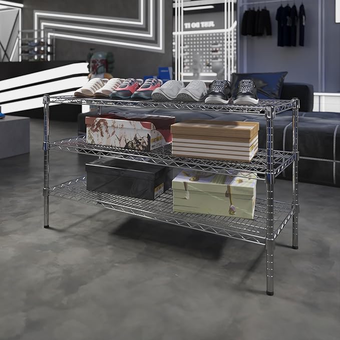 Regal Altair 18" Deep x 48" Wide x 27" Height Wire Shelving Kit | 3-Tier | NSF - Image 2
