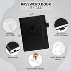 Clever Fox Password Book with alphabetical tabs. Internet Address Organizer - Image 2
