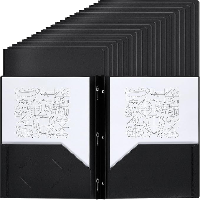 Lincia 100 Pcs Plastic Folders by Lincia