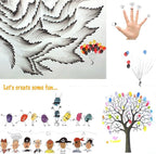 Lsushine Craft Ink Pad Stamps Partner DIY Color, 20 Colors Rainbow Finger Ink - Image 4