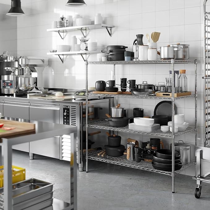 Regal Altair 24" Deep x 48" Wide x 54" Height Wire Shelving Kit | 4-Tier | NSF - Image 5