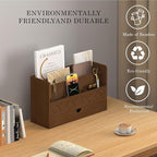 Bamboo Mail Organizer Countertop Desktop - Image 4