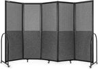 Folding Room Partition, Freestanding Privacy Divider, Portable Office Divider by StrongBird