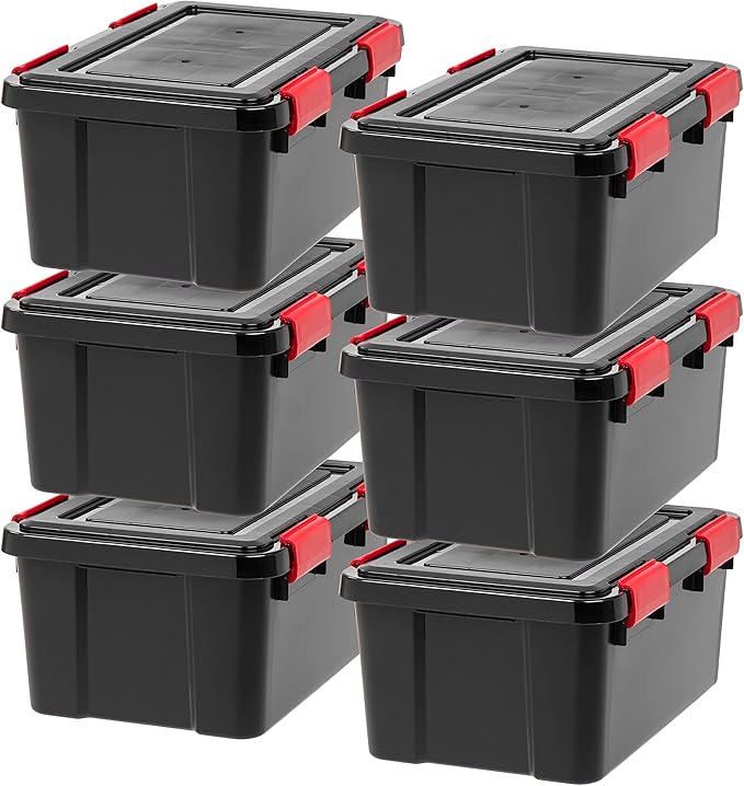 IRIS USA WeatherPro 19 Qt Storage Bins by IRISUSA