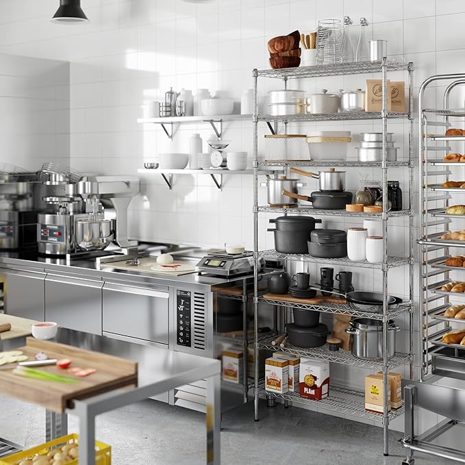Regal Altair 14" Deep x 36" Wide x 86" Height Wire Shelving Kit | 8-Tier |NSF - Image 2
