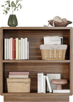 ChooChoo 2-Tier Bookcase, Small Wooden Bookshelf, Farmhouse Bookshelf - Image 4