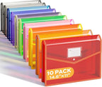 Deli 10 Pack Plastic Expanding File Folder, Folders by delioffice