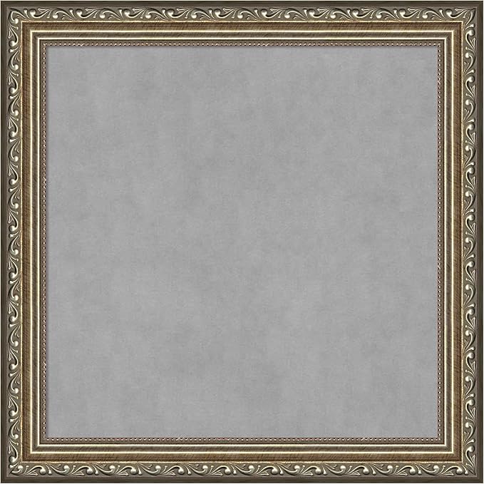 Amanti Art Silver Framed Magnetic Board 14x14 X-Small Vision Board by AmantiArt