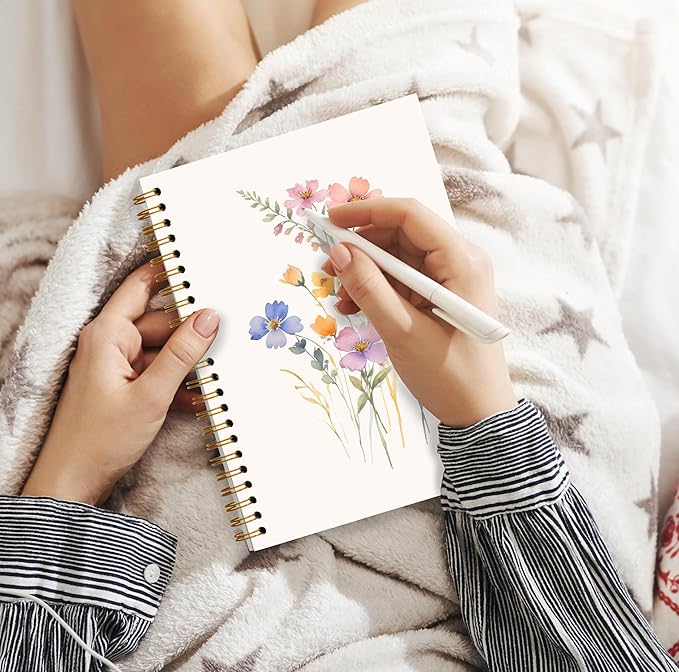 JWVK Vintage Wild Flower Botanical Plant Notebook 04, Rustic Spring Floral - Image 5