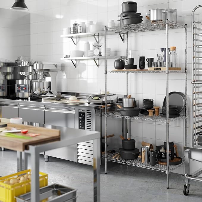 Regal Altair 21" Deep x 36" Wide x 74" Height Wire Shelving Kit | 4-Tier | NSF - Image 6