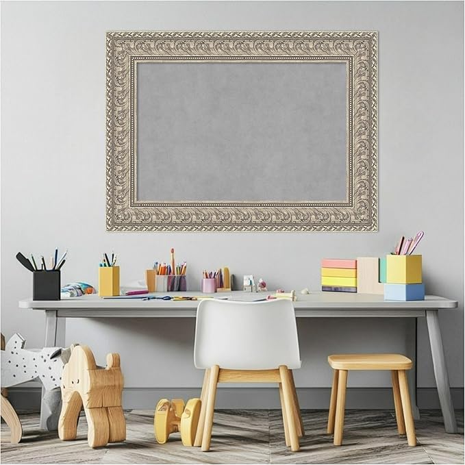 Amanti Art Silver Framed Magnetic Board 23x31 Medium Vision Board - Image 5