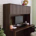 Sauder OfficeWorks Affirm 60" X 36" Hutch, Noble Elm Finish