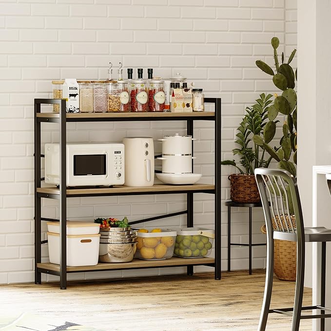 Book Shelf, 3 Tier Bookshelf 31.49" Width, Book Shelf Storage and Organization - Image 5
