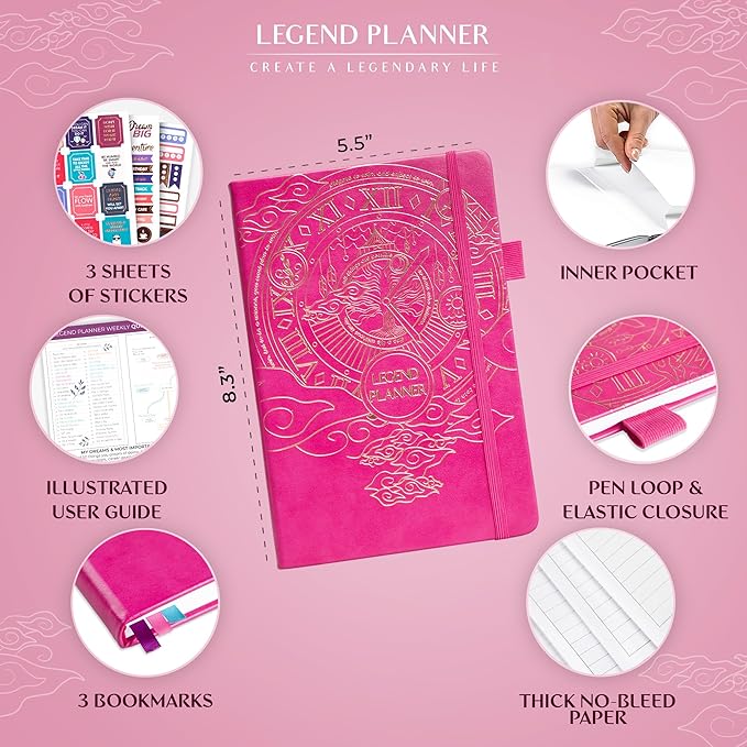 Legend Planner – Weekly & Monthly Life Planner to Hit Your Goals & Live - Image 2