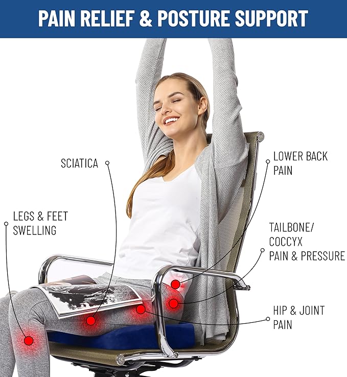 Everlasting Comfort Doctor Recommended Memory Foam Seat Cushion - Image 7
