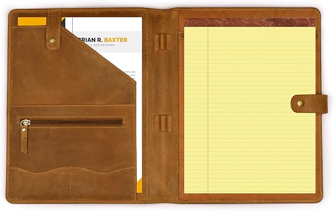 Leather Village Leather Portfolio Organizer - Image 2