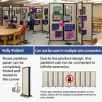 Strongbird Room Partition, Folding Privacy Divider, Office Partition Dividers - Image 3