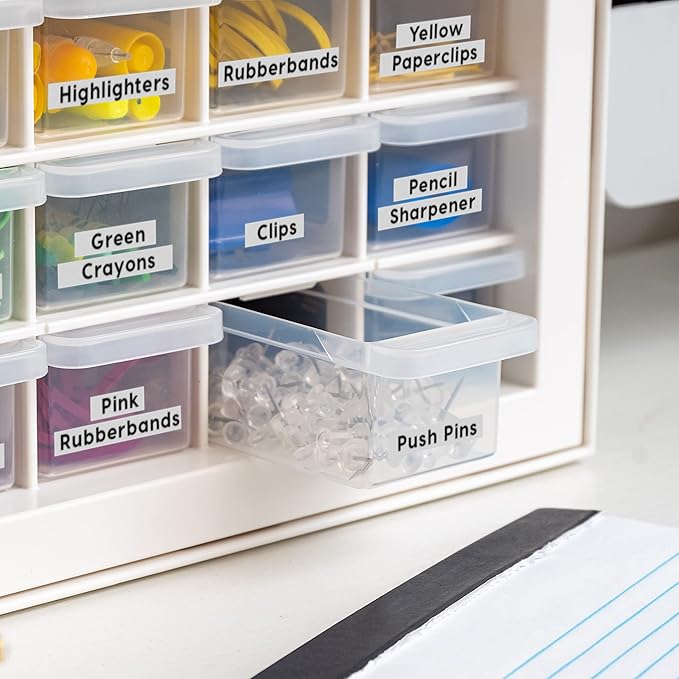 IRIS USA Small Drawer Organizer Storage, 16-Drawer Craft Cabinet - Image 8