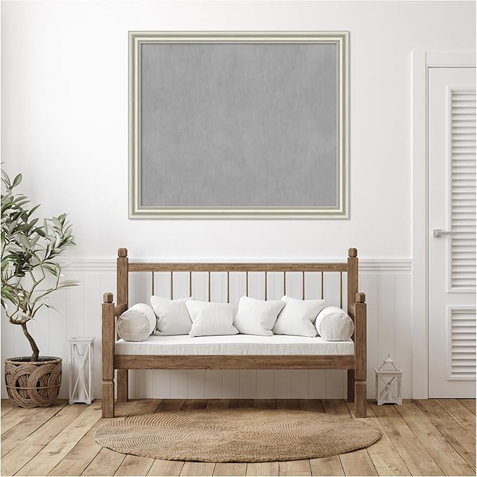 Amanti Art Silver Framed Magnetic Board 46x54 Oversize Vision Board - Image 6