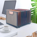 SREGGSIY 2 Pack Metal File Baskets, Hanging File Folder Organizer, Office File - Image 3