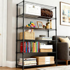 M MZG 6 Tiers Shelf 2100 lbs Steel Storage Shelving Utility Shelving Unit Steel - Image 2