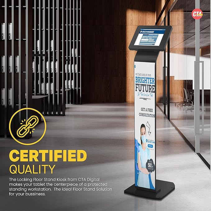CTA Digital Premium Kiosk Floor Stand - Image 7
