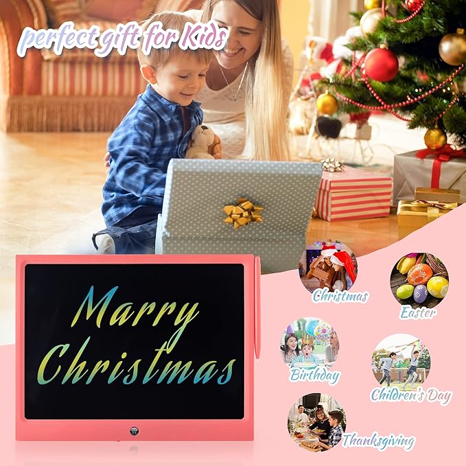LCD Writing Tablet for Kids, 15 Inch Colorful Electronic Doodle Board, - Image 3