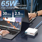 420W USB C Charger Block, 10-Port Charging Station GaN Fast Charging Type C & - Image 3