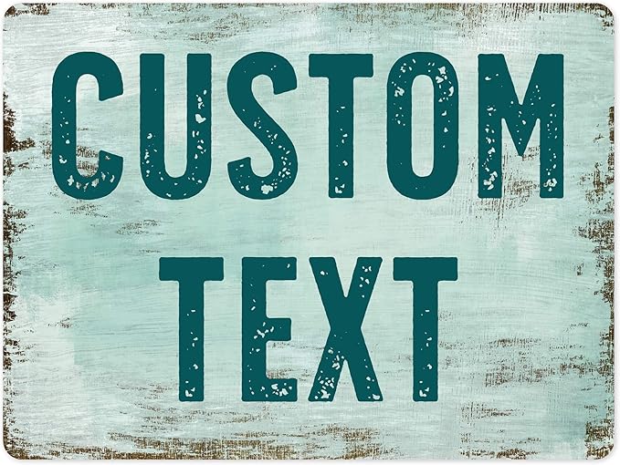 Custom Sign, Custom Street Sign, 11 Font Colors, 13 Font Styles, 4 Hole Options by MySignCenter