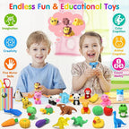 Palmatte 40PCS Mini Animal Erasers Kids Prizes Treasure Box Toys Classroom - Image 5