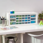IRIS USA Plastic Drawer Storage Organizer, 26-Drawer Teacher Toolbox Bead Small - Image 8
