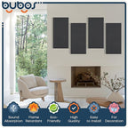 BUBOS 4 PCS Acoustic Panels, 23.6''x11.8'' Fabric Soundproof Wall Panels - Image 3