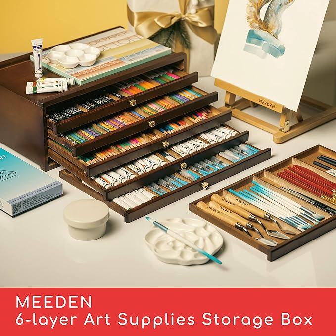 MEEDEN 6-Drawer Art Supply Storage Box - Image 2