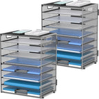 DALTACK 9-Tier Paper Letter Tray Desk Organizer by DALTACK