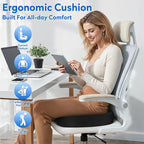 CushZone Seat Cushion, Office Chair Cushions, Car Seat Cushion, Non-Slip - Image 7