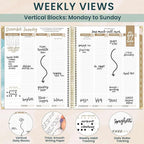 bloom daily planners 2026 Hardcover Calendar Year Goal & Vision Planner - Image 3
