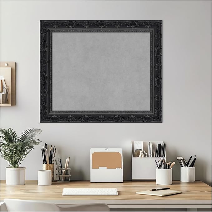 Amanti Art Black Framed Magnetic Board 20x24 Small Vision Board - Image 6