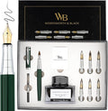 Wordsworth & Black Calligraphy Pen Gift Set, Includes Bottle, 6 Cartridges by WordsworthBlack