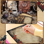 TaoBary 160 Pcs Stationery Paper Set 50 Double Sided Stationery Papers - Image 5