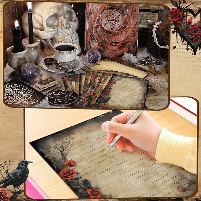 TaoBary 160 Pcs Stationery Paper Set 50 Double Sided Stationery Papers - Image 5